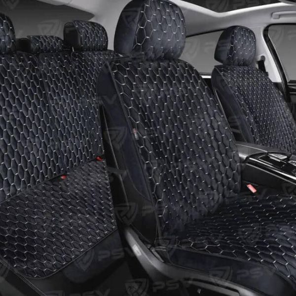 Накидки 3D PSV Loto Next комплект на весь салон, Велюр стежка Накидки 3D PSV Loto Next комплект на весь салон, Велюр стежка