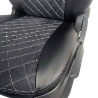 Чехлы Алькантара на Chevrolet Lacetti