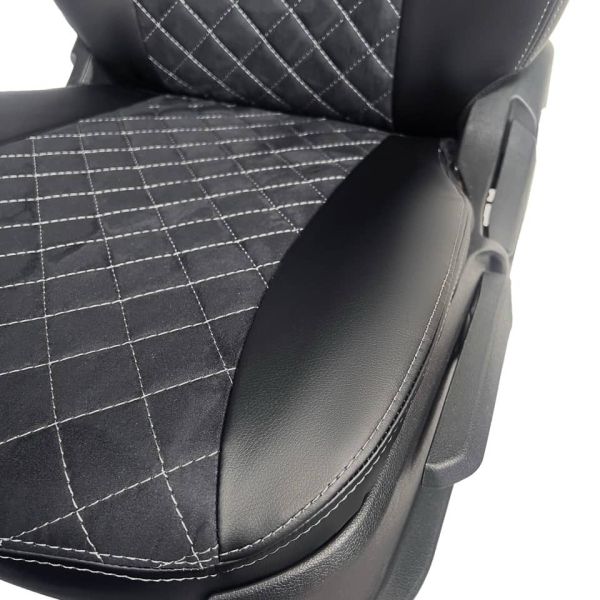 Чехлы Алькантара на Chevrolet Lacetti