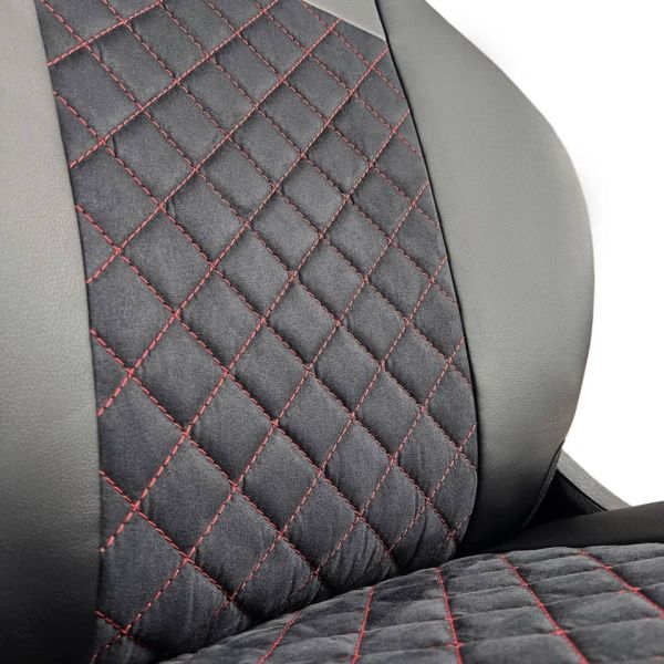 Чехлы Алькантара на Chevrolet Lacetti