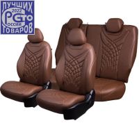 Чехлы Премиум Экокожа Байрон Президент|Жук на Haval Jolion