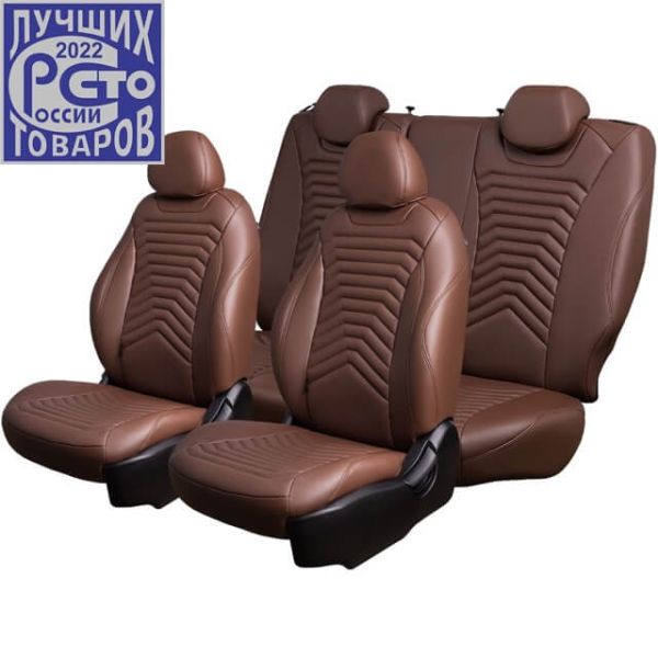 Чехлы Премиум Экокожа Байрон Президент|Жук на Haval Jolion