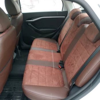 Авточехлы Автопилот шоколад алькантара