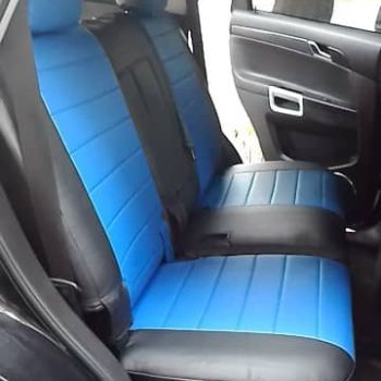 Авточехлы Автопилот Черный синий цвет