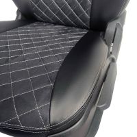 Чехлы Алькантара на Chevrolet Lacetti