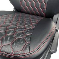 Чехлы Экокожа Ромб на Chevrolet Lacetti