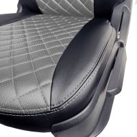 Чехлы Экокожа Ромб на Chevrolet Lacetti